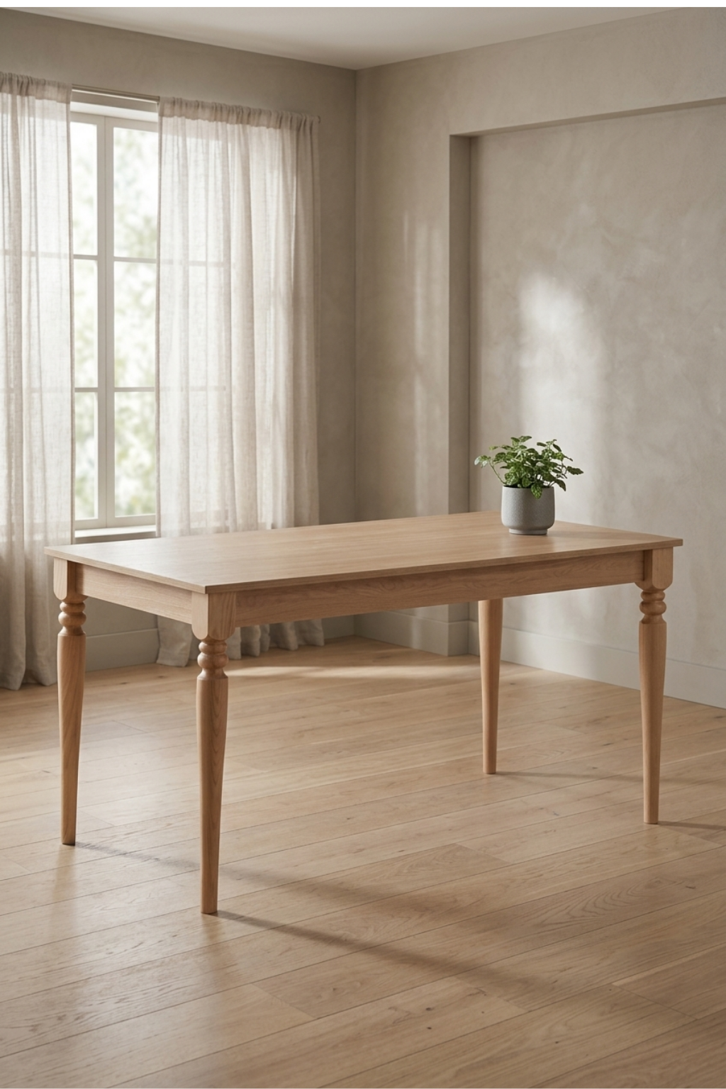Rivere Natural 120x80 Sabit Yemek Masası | A2 Decor