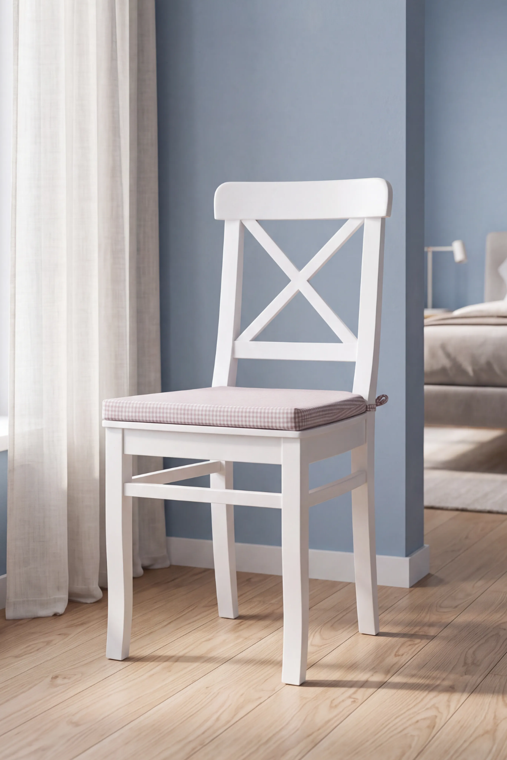 Sembol Beyaz Ahşap Sandalye | A2 Decor