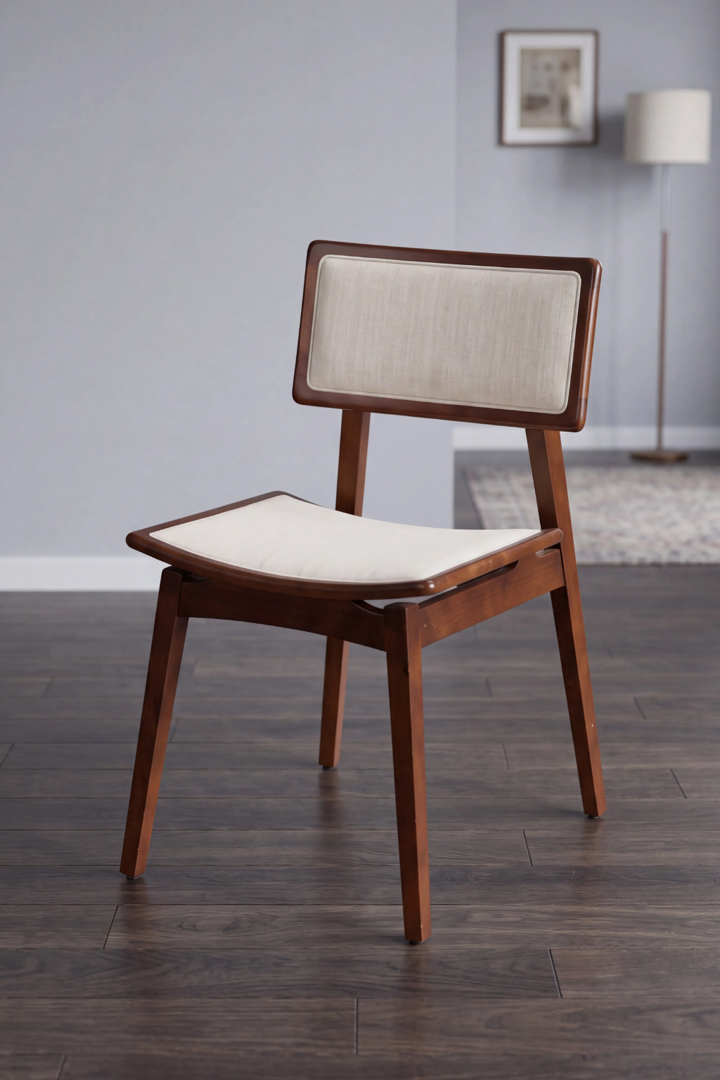 Titan Ceviz Döşemeli Ahşap Sandalye | A2 Decor