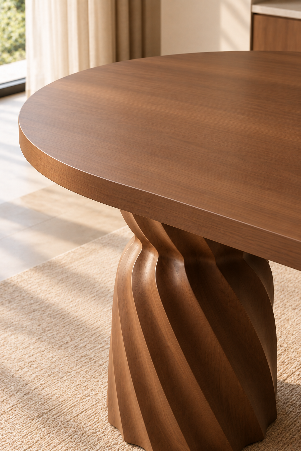 Leon Oval Ahşap 160x80 Masa | A2 Decor