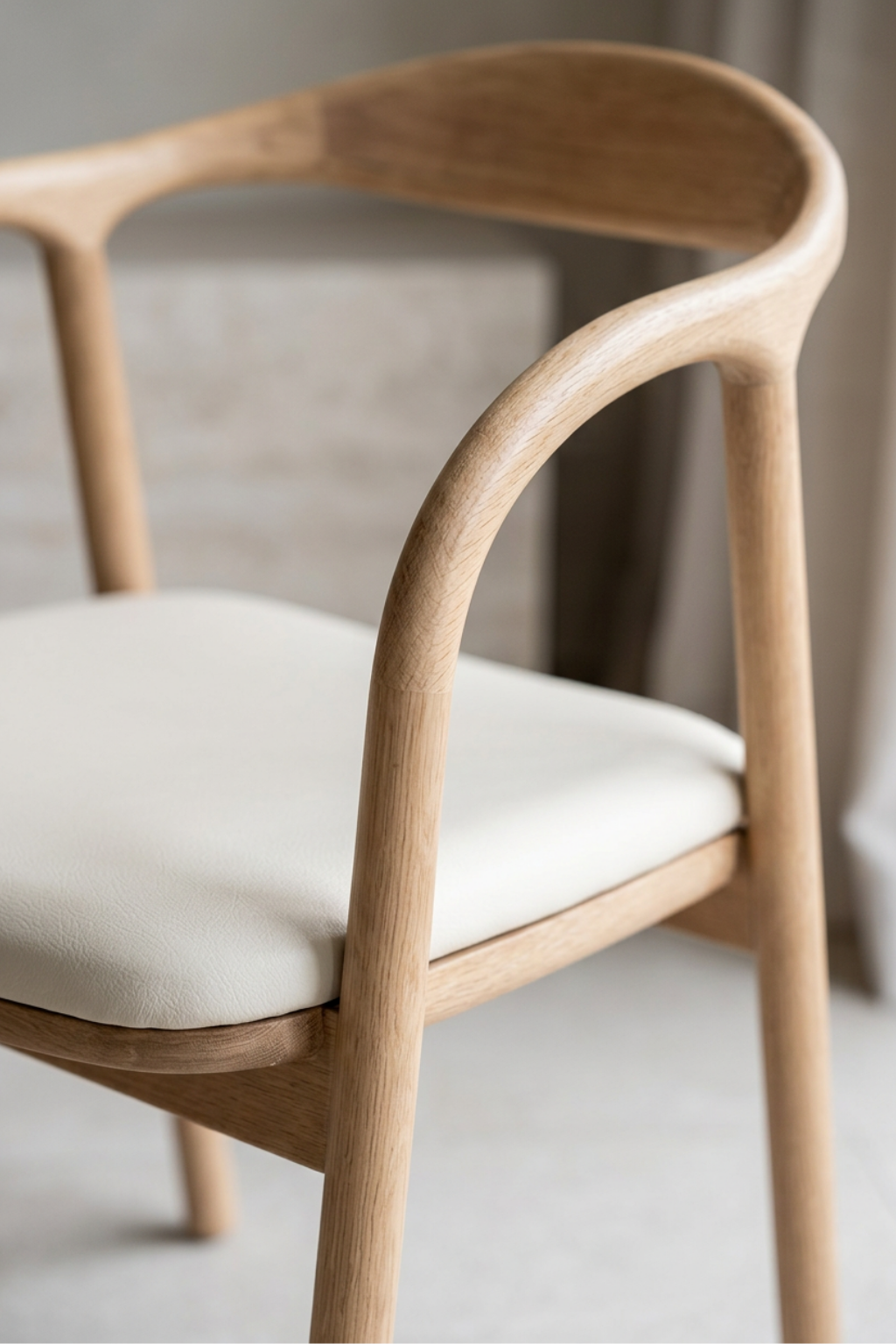 Vento Natural Deri Döşemeli Sandalye | A2 Decor