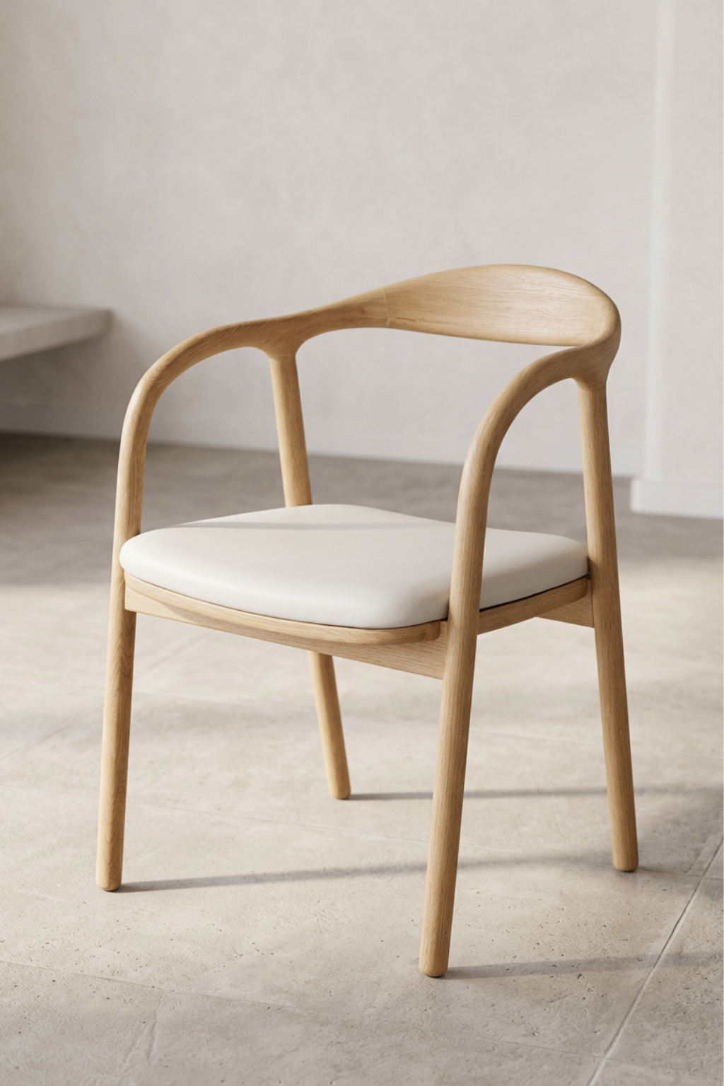 Vento Natural Deri Döşemeli Sandalye | A2 Decor