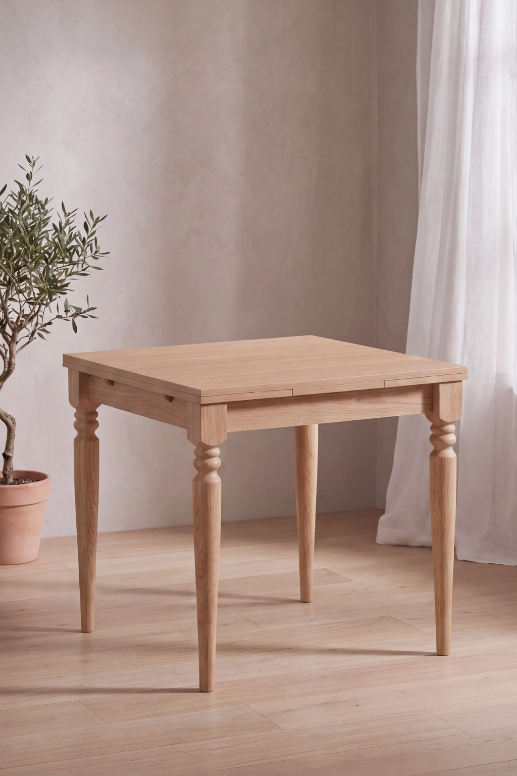Florya Natural Açılır Ahşap Yemek Masası | A2 Decor