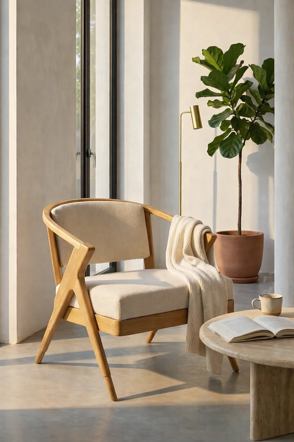 Liar Ahşap Berjer | A2 Decor