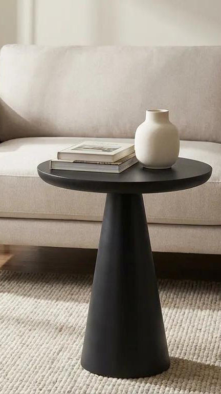 Velor Ahşap Yan Sehpa | A2 Decor