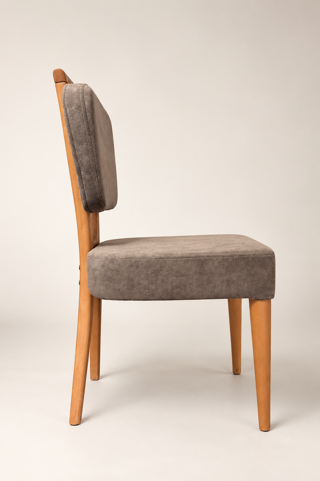 Taupe Kayın Döşemeli Sandalye | A2 Decor