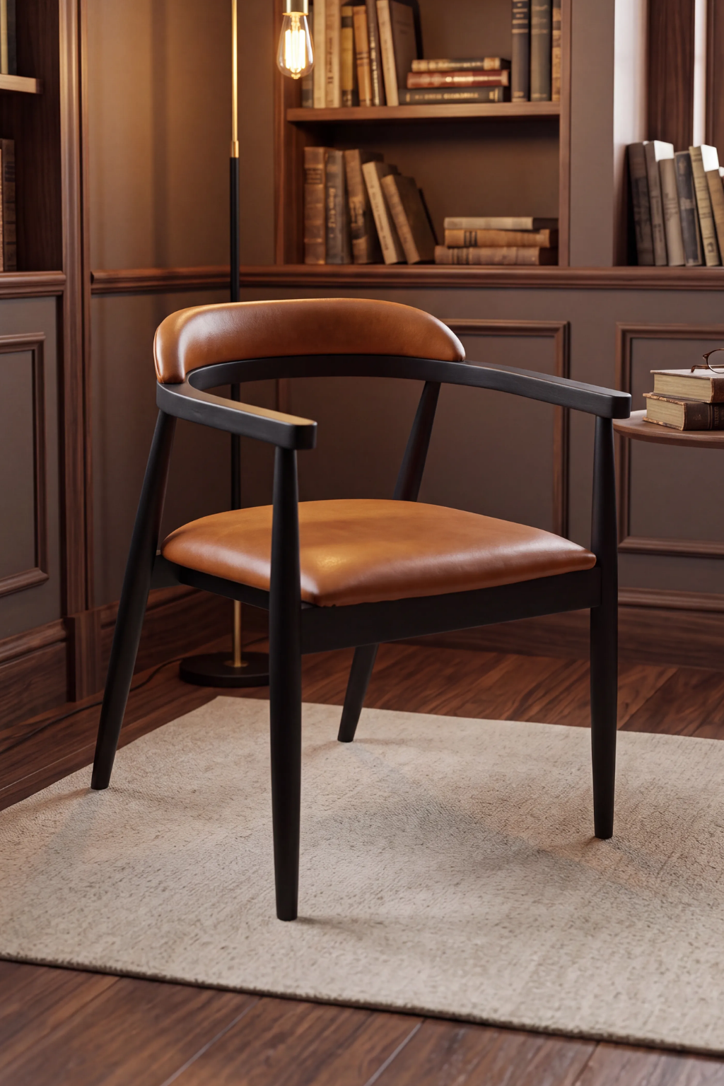 Edge Kollu Döşemeli Ahşap Sandalye | A2 Decor