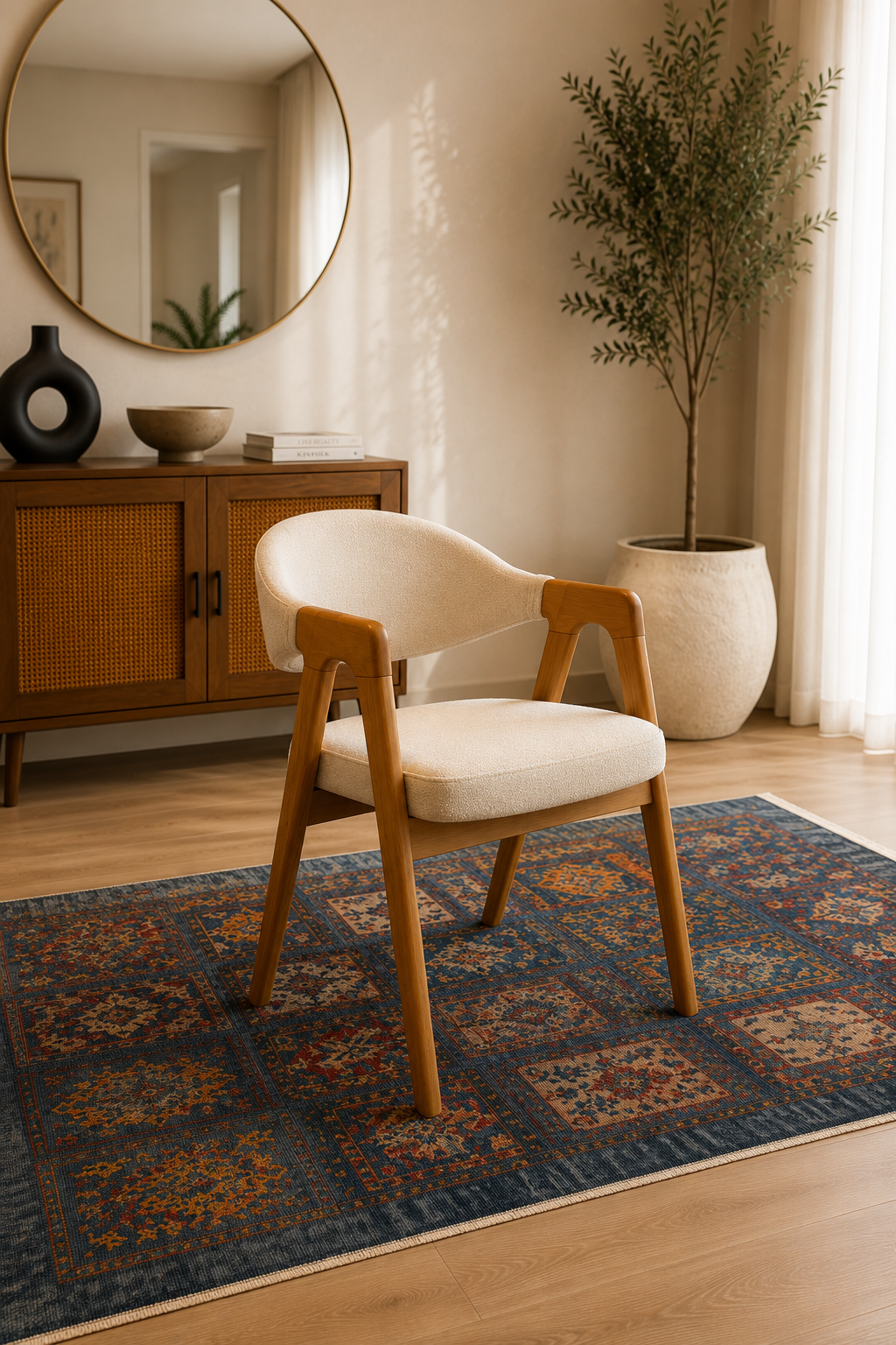 Vesta Dikdörtgen Sabit Ahşap Yemek Masası Takımı 160 × 80 cm | A2 Decor