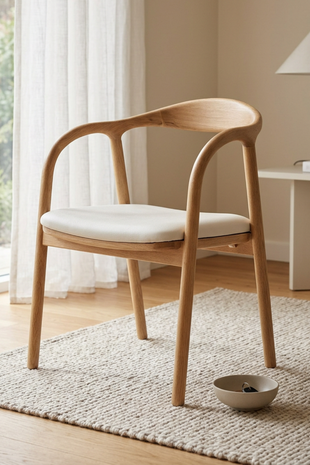 Vento Natural Deri Döşemeli Sandalye | A2 Decor