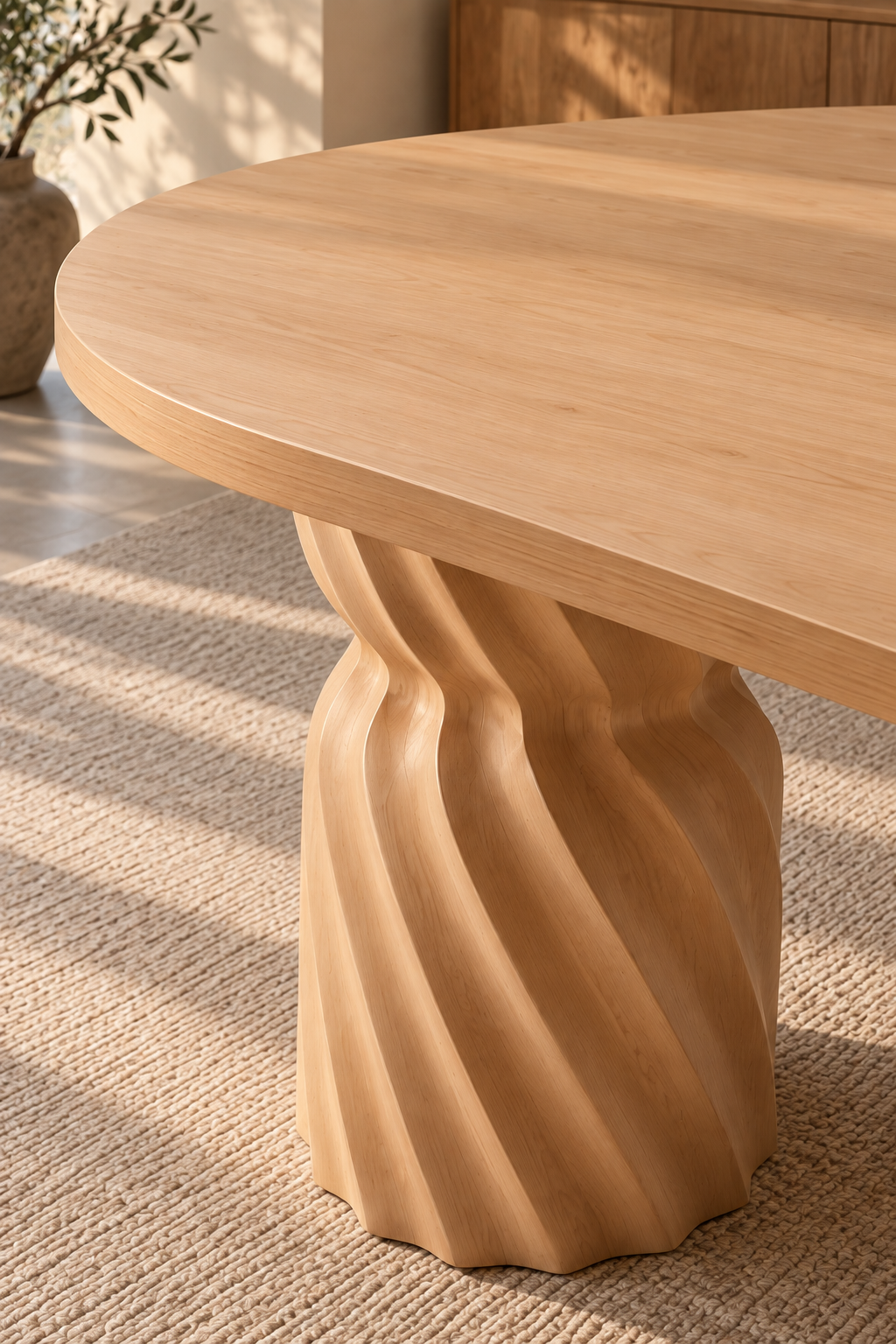 Leon Oval Ahşap 160x80 Masa | A2 Decor