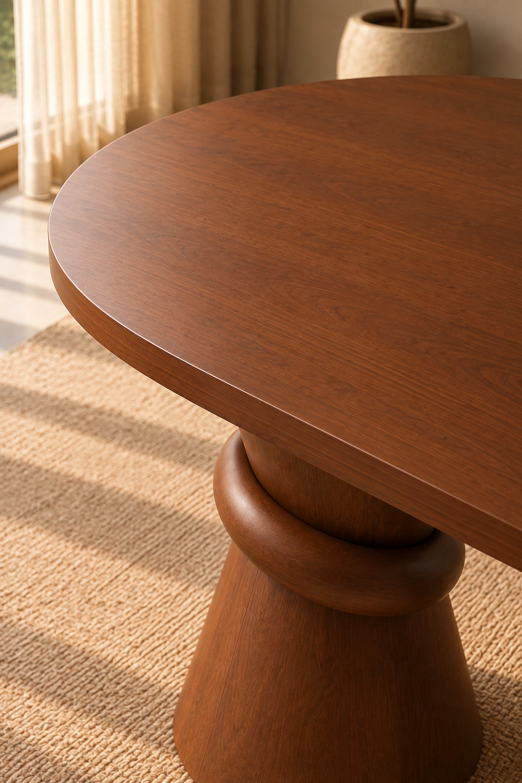 Nore Oval 80 x 160 Ahşap Çizilmez Yemek Masası | A2 Decor