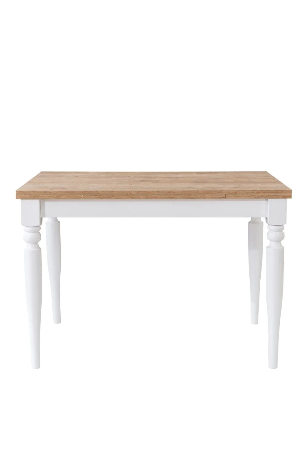 Atlas 4 Kişilik Açılır Dikdörtgen Ahşap Çizilmez Yemek Masası Takımı 120×80 cm Beyaz | A2 Decor